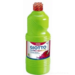 Flacone 1 litro colore a tempera Giotto Extra Quality verde cinabro
