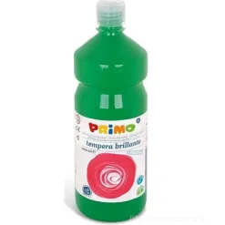 Flacone 1 litro colore a tempera brillante verde brillante