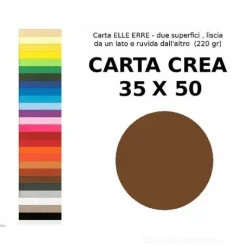 10 fogli cartoncino Carta Crea Elle Erre cm 35x50