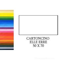 20 fogli cartoncino colorato Elle Erre cm 50x70
