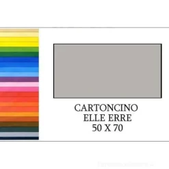 20 fogli cartoncino colorato Elle Erre cm 50x70