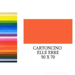 20 fogli cartoncino colorato Elle Erre cm 50x70