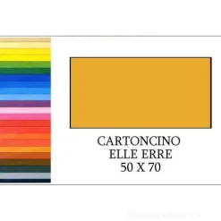 20 fogli cartoncino colorato Elle Erre cm 50x70