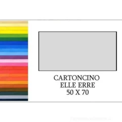 20 fogli cartoncino colorato Elle Erre cm 50x70