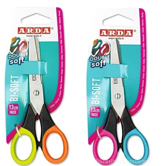 Forbice scuola Bi-Soft cm 13 (colori assortiti)
