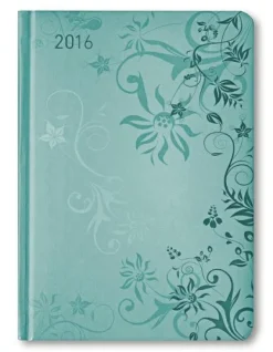 Ladytimer Torquoise Flowers Agenda Settimanale 2016