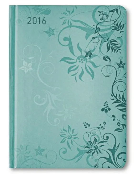 Ladytimer Torquoise Flowers Agenda Settimanale 2016