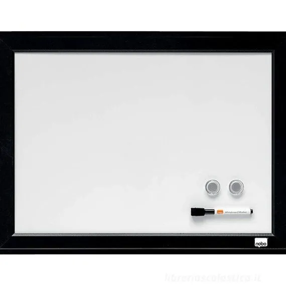 Lavagnetta cancellabile con cornice e pennarello cm 58,5x43