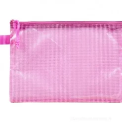 Lebez 017020.02 Busta in PVC Rete con Zip 39 x 27 mm (colori assortiti)