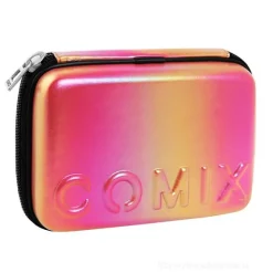 Maxi astuccio completo con guscio rigido Comix Shimmer Fucsia