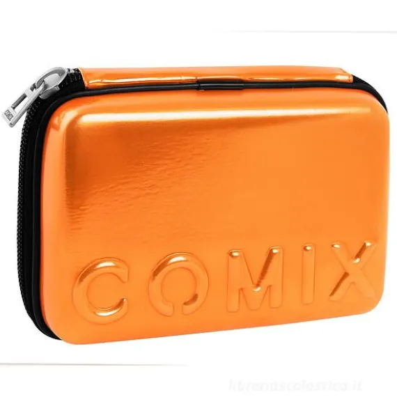 Maxi astuccio completo con guscio rigido Comix Arancione