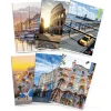 Maxi quaderno formato A4 fogli a quadretti 5 mm 80 grammi Città (fantasie assortite)