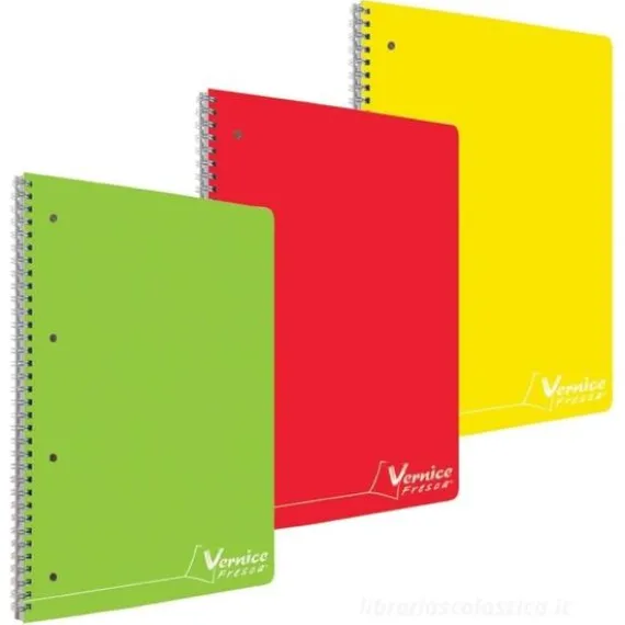 Maxi quaderno spiralato formato A4 144 fogli 80 gr righe 1R (colori assortiti)