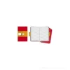 Moleskine extra large. Set 3 quadernetti a righe copertina rossa