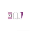 Moleskine extra small. Set 2 taccuini Volant a pagine bianche copertina rosa