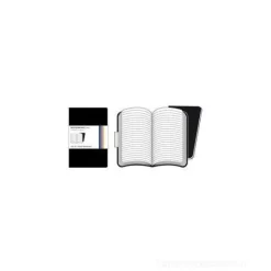 Moleskine large. Set 2 taccuini Volant a pagine a righe copertina nera