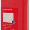Moleskine 18 mes - Agenda giornaliera rossa orizzontale – Large Copertina rigida 2016-2017
