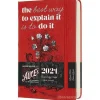 Moleskine 12 mesi - Agenda giornaliera Limited Edition Alice in Wonderland rosso - Pocket copertina rigida 2021