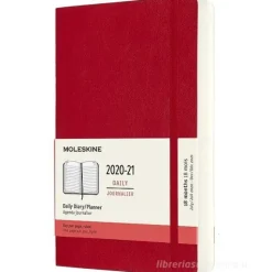 Moleskine 18 mesi - Agenda giornaliera rosso scarlatto - Large copertina morbida 2020-2021