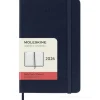 Moleskine 12 mesi - Agenda giornaliera blu zaffiro - Pocket copertina rigida 2026