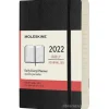 Moleskine 12 mesi - Agenda giornaliera nero - Pocket copertina morbida 2022