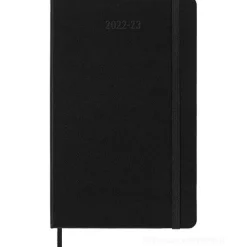 Moleskine 18 mesi - Agenda giornaliera nero - Large copertina rigida 2022-2023