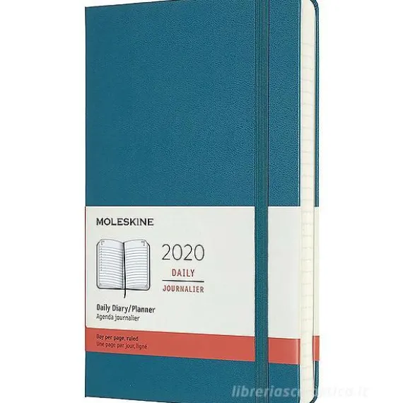 Moleskine 12 mesi - Agenda giornaliera verde - Large copertina rigida 2020