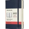 Moleskine 12 mesi - Agenda giornaliera blu zaffiro - Pocket copertina rigida 2022