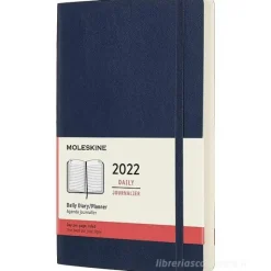 Moleskine 12 mesi - Agenda giornaliera blu zaffiro - Large copertina morbida 2022