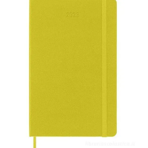 Moleskine 12 mesi - Agenda giornaliera giallo paglia - Large copertina rigida 2023