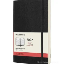 Moleskine 12 mesi - Agenda giornaliera nero - Large copertina morbida 2022