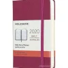 Moleskine 12 mesi - Agenda giornaliera rosa - Pocket copertina rigida 2020
