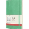 Moleskine 12 mesi - Agenda giornaliera verde ghiaccio - Large copertina morbida 2022