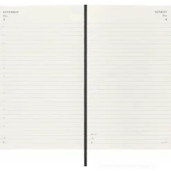 Moleskine 18 mesi - Agenda giornaliera nera - Large copertina morbida 2024-2025
