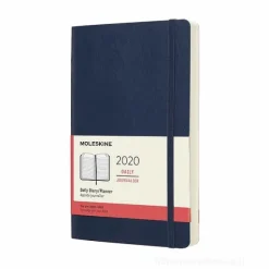 Moleskine 12 mesi - Agenda giornaliera blu - Large copertina morbida 2020
