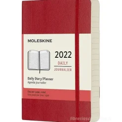 Moleskine 12 mesi - Agenda giornaliera rosso scarlatto - Pocket copertina morbida 2022