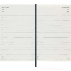 Moleskine 12 mesi - Agenda giornaliera blu zaffiro - Pocket copertina morbida 2024