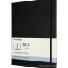 Moleskine 12 mesi - Agenda mensile nero - Extra Large copertina rigida 2022