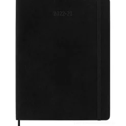 Moleskine 18 mesi - Agenda mensile nero - Extra Large copertina morbida 2022-2023
