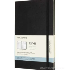 Moleskine 18 mesi - Agenda mensile nero - Large copertina rigida 2021-2022