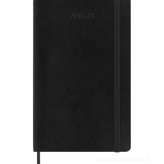 Moleskine 18 mesi - Agenda mensile nero - Large copertina morbida 2022-2023