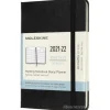 Moleskine 18 mesi - Agenda mensile nero - Pocket copertina rigida 2021-2022