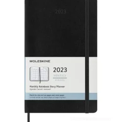 Moleskine 12 mesi - Agenda mensile nero - Large copertina morbida 2023