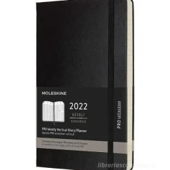 Moleskine 12 mesi - Agenda Pro settimanale verticale nero - Large copertina rigida 2022