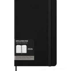 Moleskine 12 mesi - Agenda Pro settimanale verticale nero - Large copertina rigida 2026