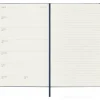 Moleskine 18 mesi - Agenda settimanale blu zaffiro - Large copertina rigida 2024-2025