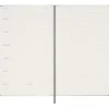 Moleskine 12 mesi - Agenda settimanale non datata Undated Weekly Planner nero - Large copertina rigida