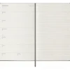 Moleskine 18 mesi - Agenda settimanale nera - Large copertina rigida 2024-2025