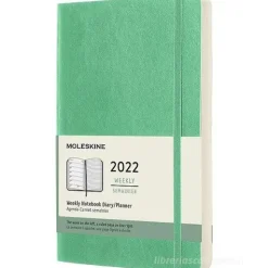 Moleskine 12 mesi - Agenda settimanale verde ghiaccio - Large copertina morbida 2022