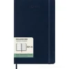 Moleskine 18 mesi - Agenda settimanale blu zaffiro - Large copertina rigida 2023-2024